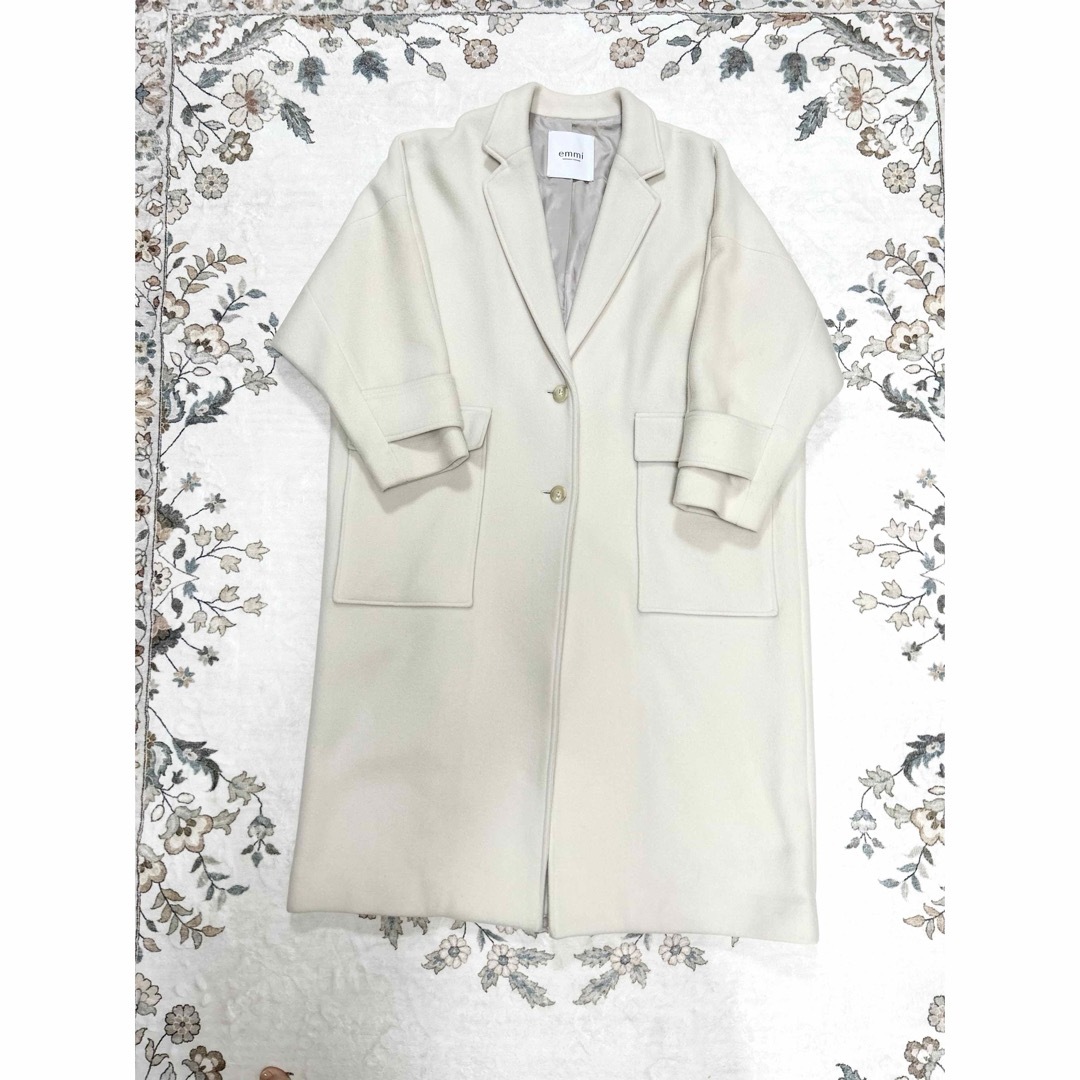 emmi - さわさわ様専用【emmi】リサイクルウールロングコートの emmi - さわさわ様専用【emmi】リサイクルウールロングコートの