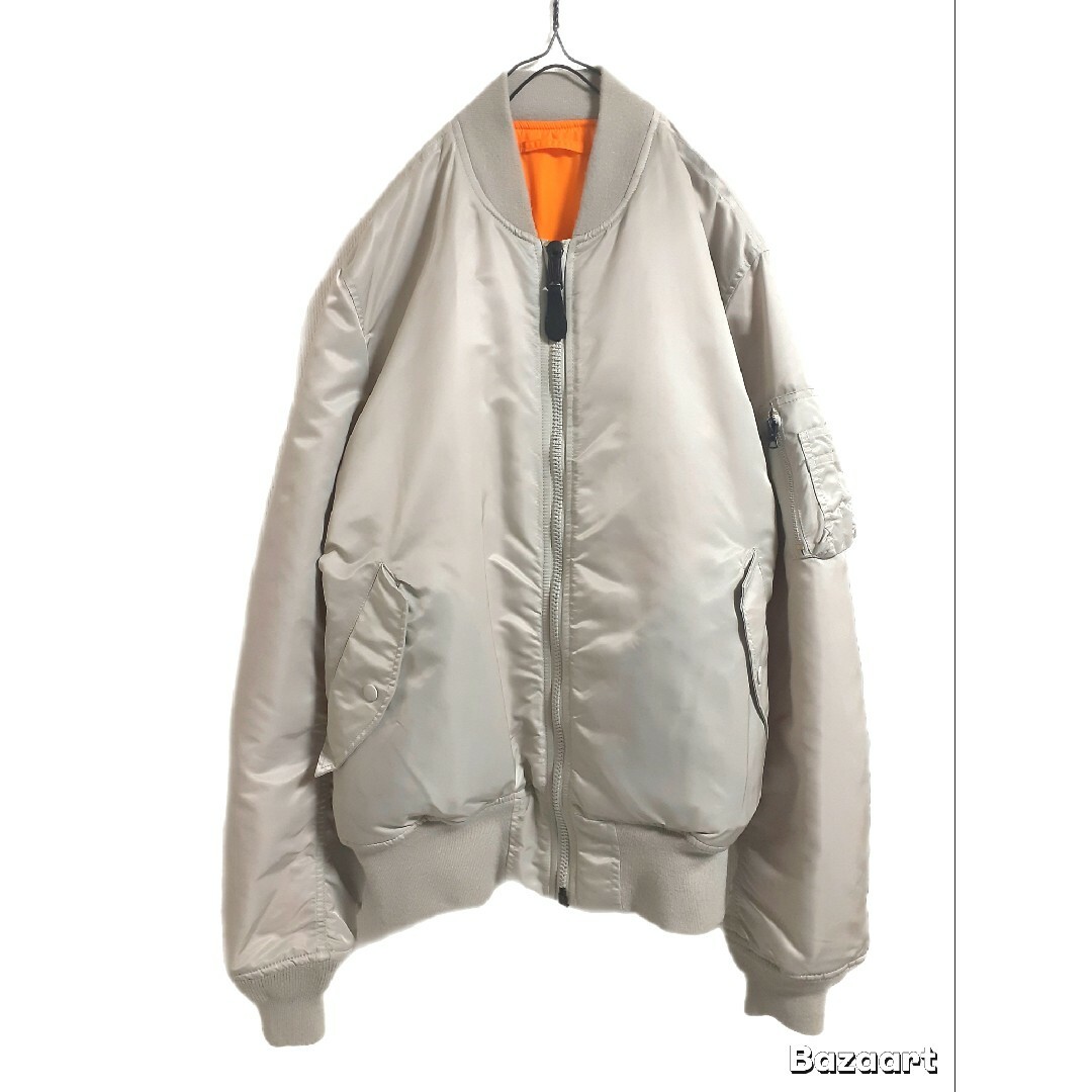 ALPHA INDUSTRIES - 【美品】希少色 ALPHA MA-1 XL アイスグレー ALPHA INDUSTRIES - 【美品】希少色 ALPHA MA-1 XL アイスグレー