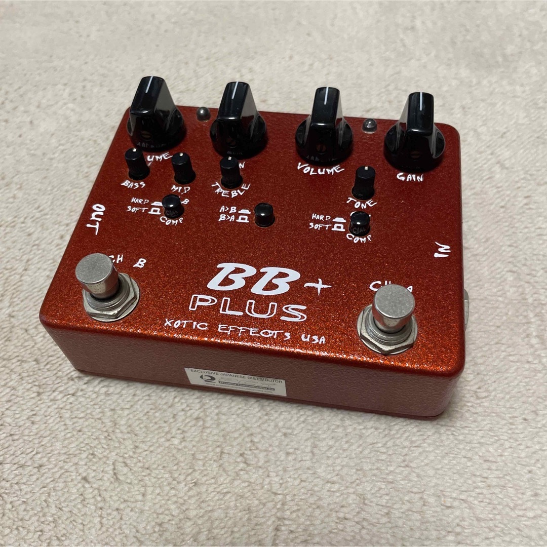 XOTIC BB+ Plus ギター プリアンプ オーバードライブ ブースター XOTIC BB+ Plus ギター プリアンプ オーバードライブ ブースター
