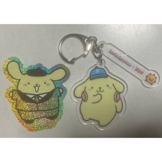 サンリオ(サンリオ)のコジマ　サンリオ　ポムポムプリン　キャラクター　キーホルダーとステッカー(キーホルダー)
