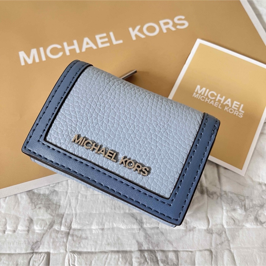MICHAEL KORS - マイケルコース☆新品☆レザー 三つ折り財布 MICHAEL KORS - マイケルコース☆新品☆レザー 三つ折り財布