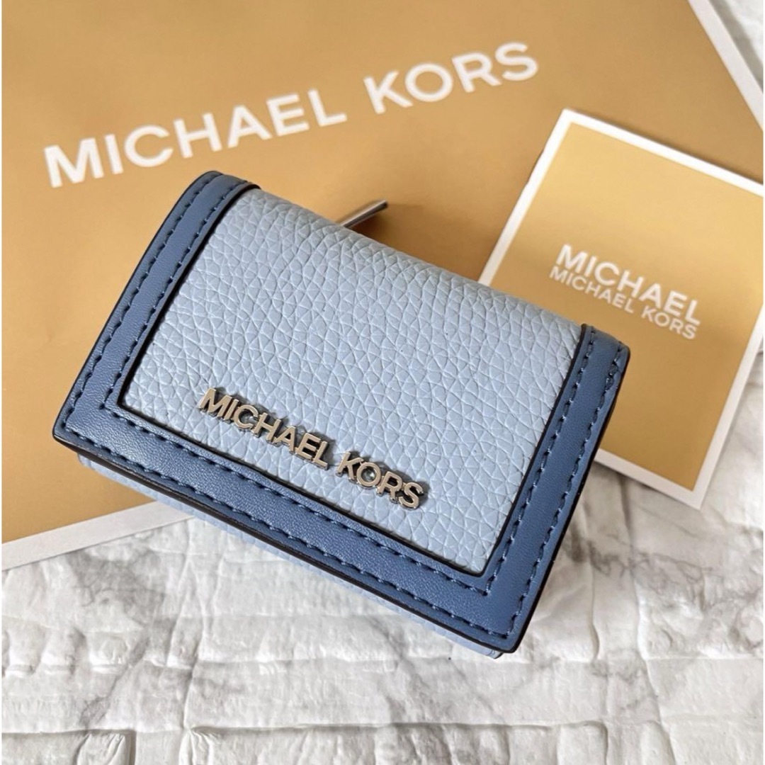MICHAEL KORS - マイケルコース☆新品☆レザー 三つ折り財布 MICHAEL KORS - マイケルコース☆新品☆レザー 三つ折り財布