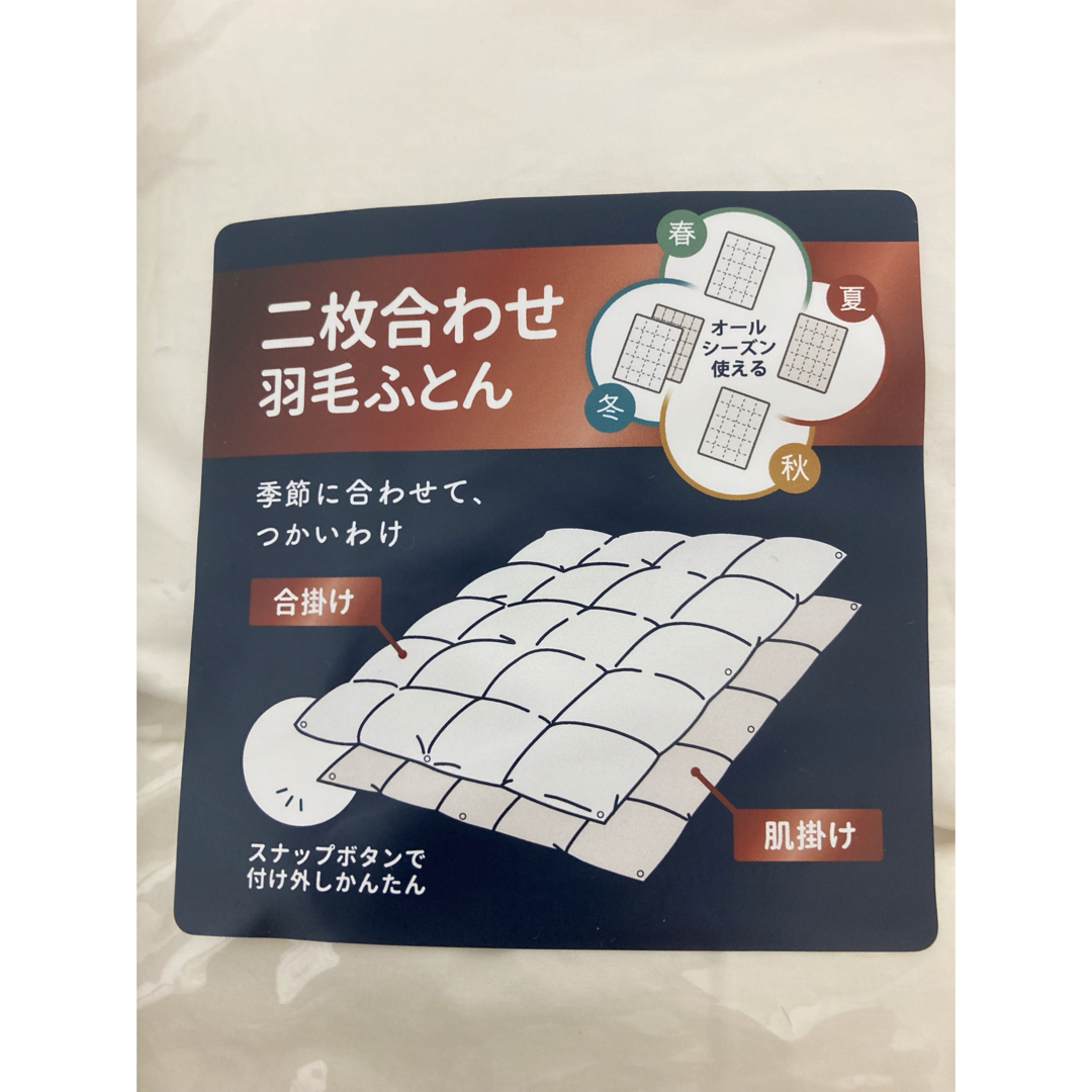 新品未使用】シモンズ 羽毛布団 シングル <合掛け布団・肌 新品未使用】シモンズ 羽毛布団 シングル <合掛け布団・肌