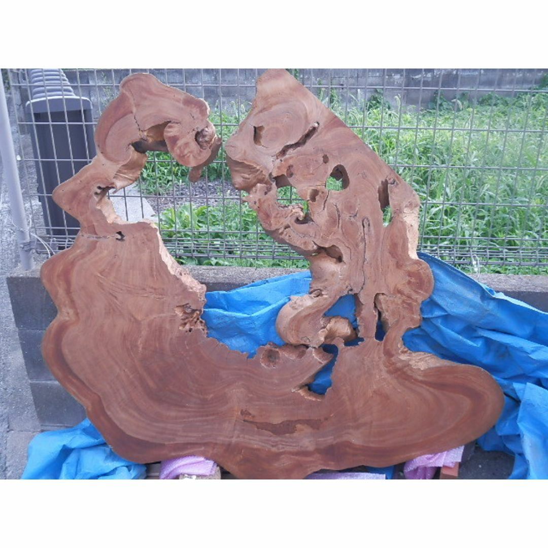 花台 大型 ケヤキ 欅 100x60x6cm 16kg 花台 大型 ケヤキ 欅 100x60x6cm 16kg