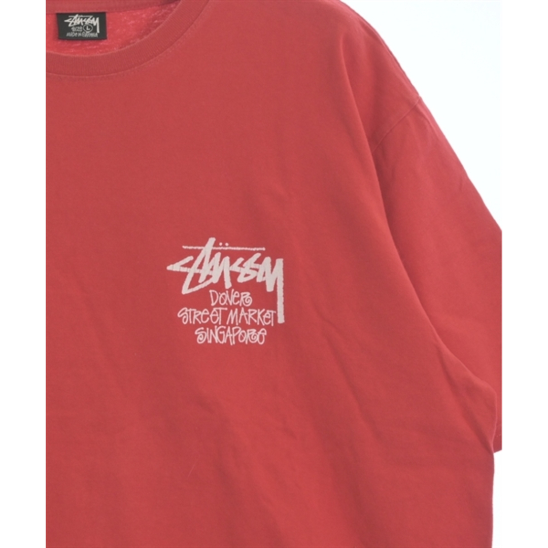STUSSY - STUSSY ステューシー Tシャツ・カットソー L 赤 【古着 STUSSY - STUSSY ステューシー Tシャツ・カットソー L 赤 【古着