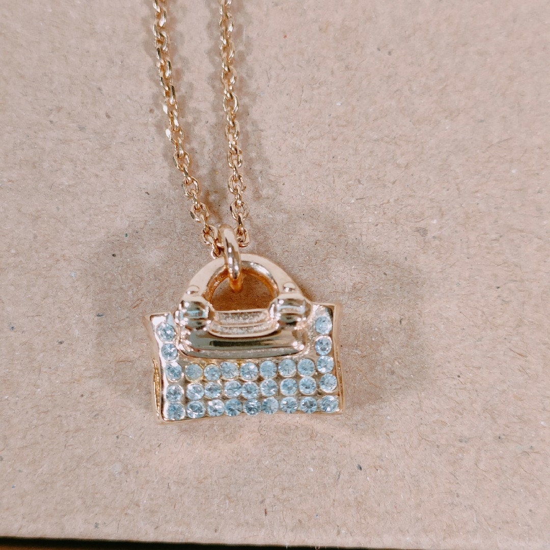 美品】セリーヌ ネックレス ペンダント ラインストーン ブギーバッグ 美品】セリーヌ ネックレス ペンダント ラインストーン ブギーバッグ