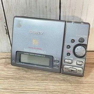 ソニー(SONY)の再生OK・付属品有 SONY MD WALKMAN MZ-R3 シルバー(ポータブルプレーヤー)