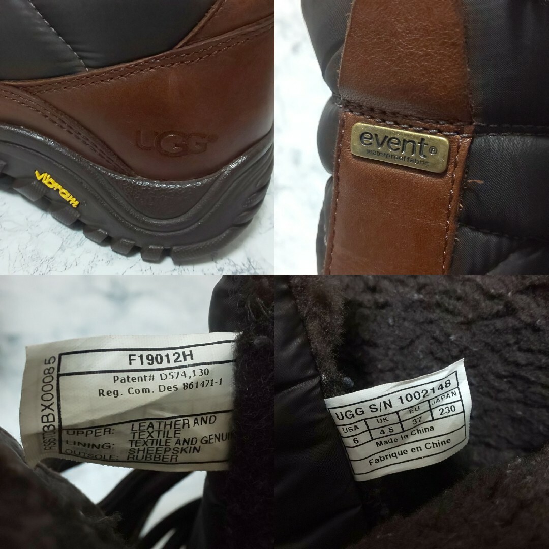 美品/希少 UGG レザー切替キルティングロングブーツ ヴィブラム 美品/希少 UGG レザー切替キルティングロングブーツ ヴィブラム