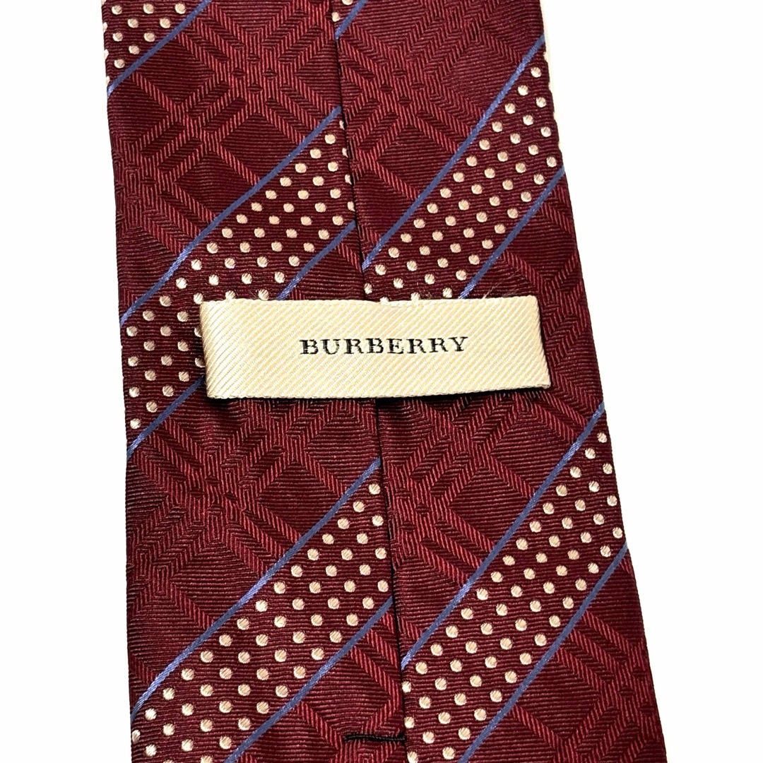BURBERRY - 極美品✨ バーバリー ネクタイ 光沢 ストライプ BURBERRY - 極美品✨ バーバリー ネクタイ 光沢 ストライプ
