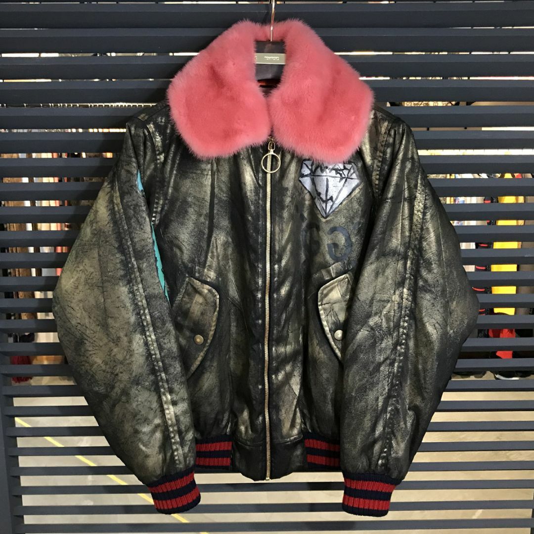 GUCCI - 美品 グッチ 入手困難 ゴースト ボンバージャケット MA-1 ミンクファー