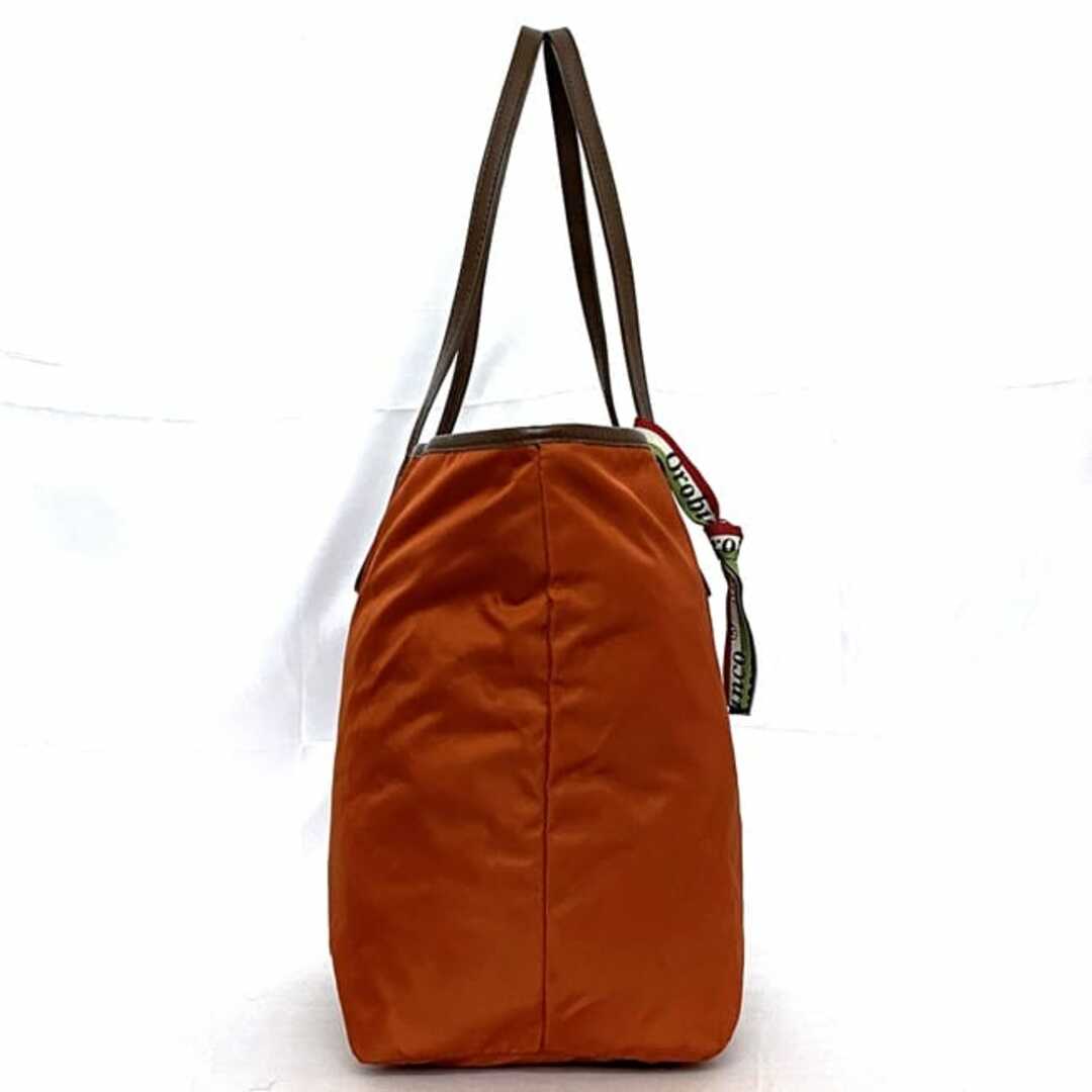 Orobianco - オロビアンコ トートバッグ オレンジ ブラウン 美品 Orobianco - オロビアンコ トートバッグ オレンジ ブラウン 美品