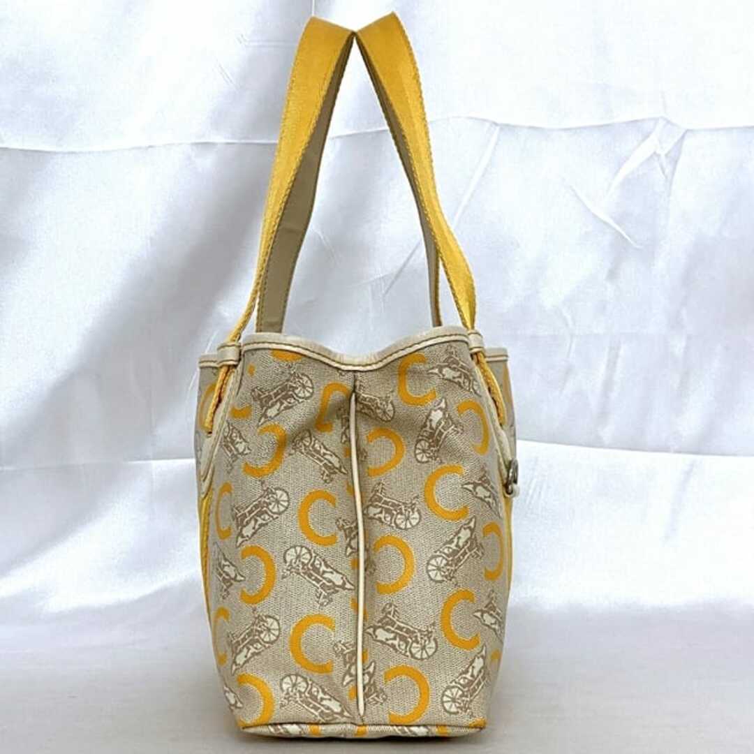 CELINE - セリーヌ トートバッグ ベージュ イエロー Cマカダム CELINE - セリーヌ トートバッグ ベージュ イエロー Cマカダム