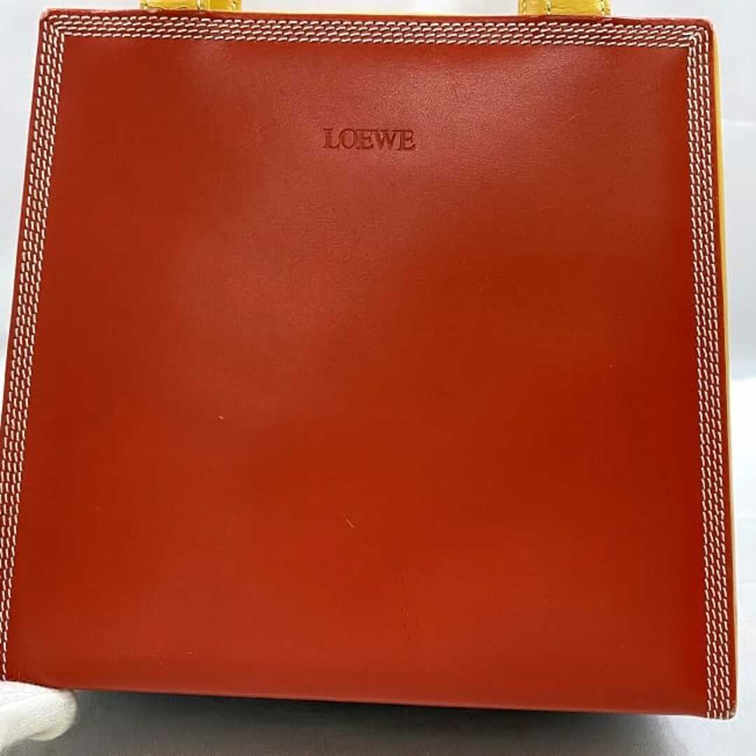 LOEWE - ロエベ ハンドバッグ レッド イエロー 美品 トップ LOEWE - ロエベ ハンドバッグ レッド イエロー 美品 トップ