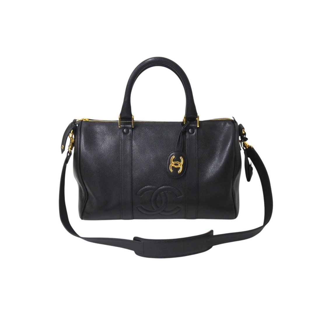 CHANEL - 極美品 CHANEL シャネル ボストンバッグ キャビア CHANEL - 極美品 CHANEL シャネル ボストンバッグ キャビア