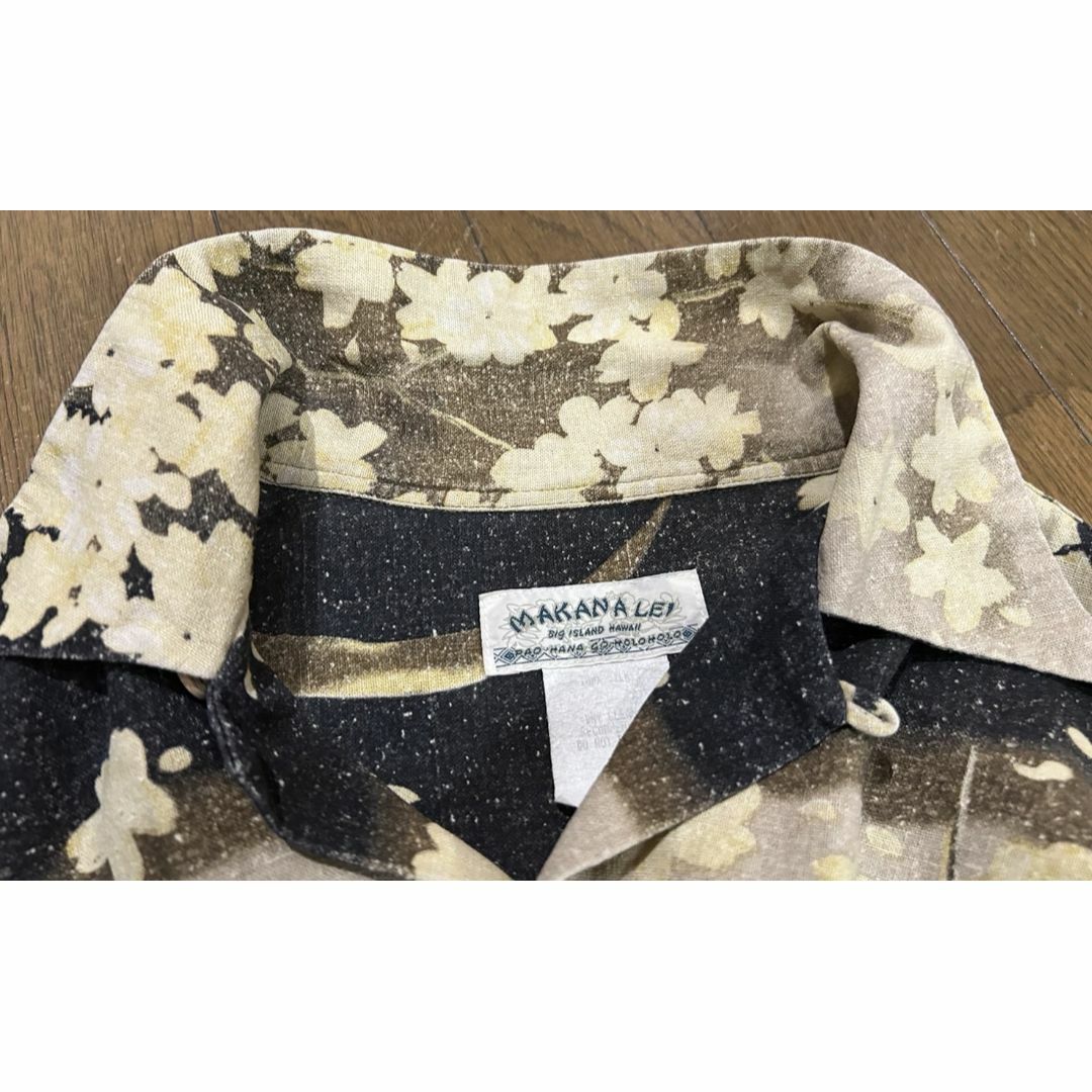 マカナレイ MAKANA LEI アロハシャツ 和柄 SILK100% - トップス マカナレイ MAKANA LEI アロハシャツ 和柄 SILK100% - トップス