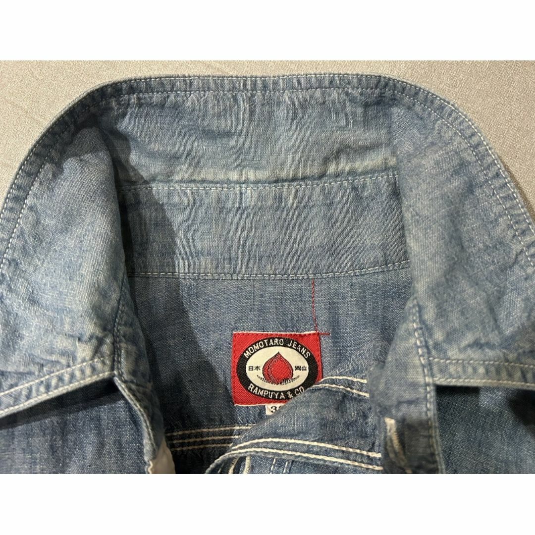 MOMOTARO JEANS - *桃太郎ジーンズ ワッペン シャンブレー MOMOTARO JEANS - *桃太郎ジーンズ ワッペン シャンブレー