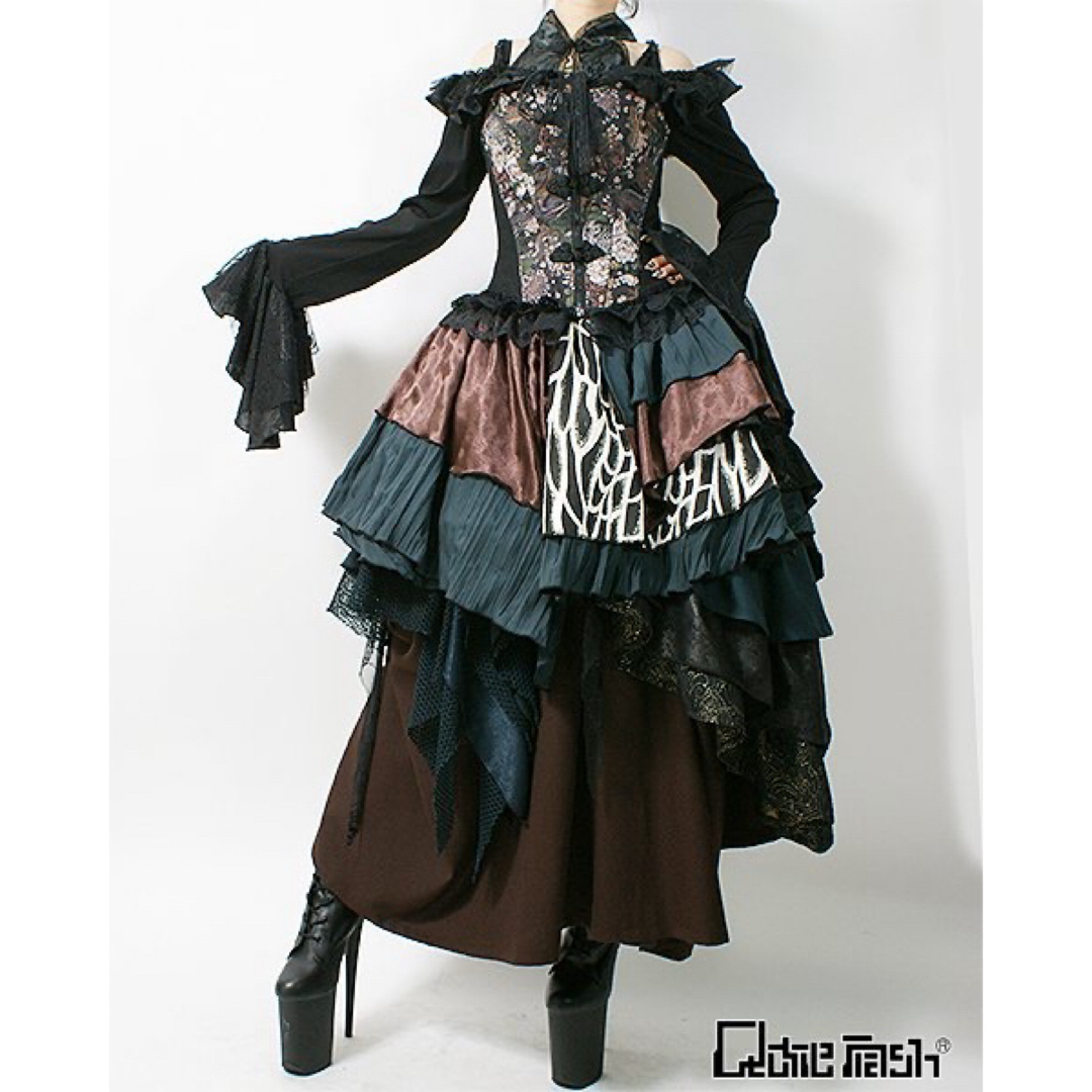 Qutie Frash オーバーバストコルセット ブラウン Qutie Frash オーバーバストコルセット ブラウン