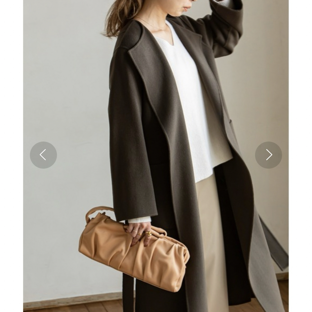 Noble - Noble リバーノーカラーコートの通販 by lilly✿'s shop Noble - Noble リバーノーカラーコートの通販 by lilly✿'s shop
