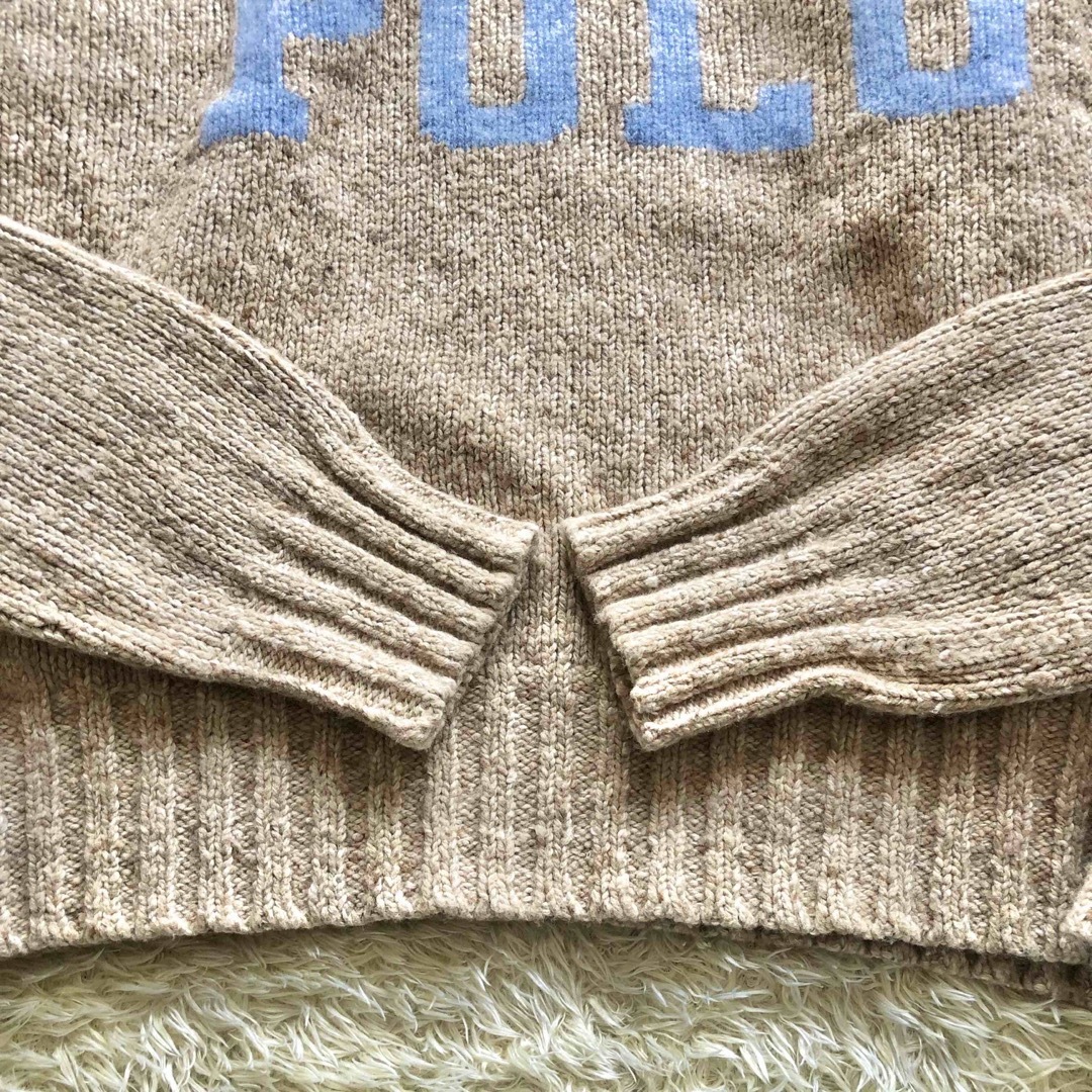 POLO RALPH LAUREN♪カシミヤ混ニットセーター ブランドロゴ 毛 POLO RALPH LAUREN♪カシミヤ混ニットセーター ブランドロゴ 毛