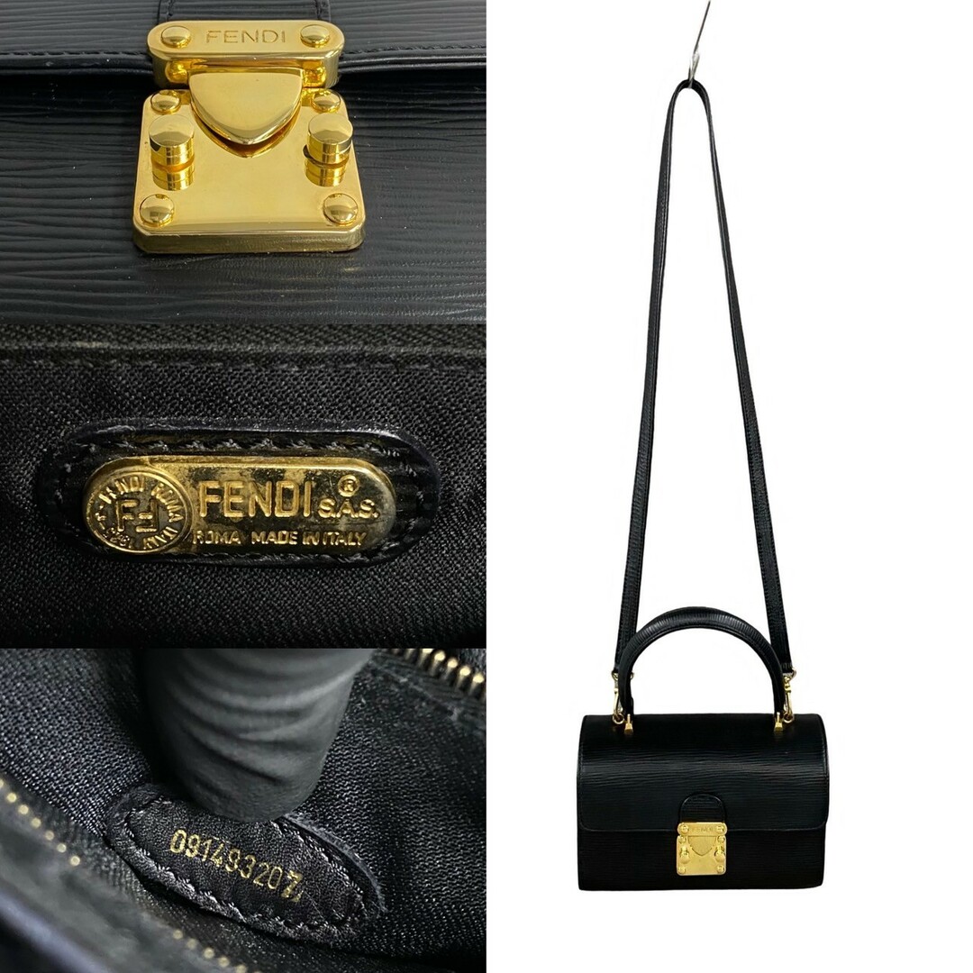 極美品✨ フェンディ ハンドバッグ 2way FF金具 ゴールド レザー 極美品✨ フェンディ ハンドバッグ 2way FF金具 ゴールド レザー