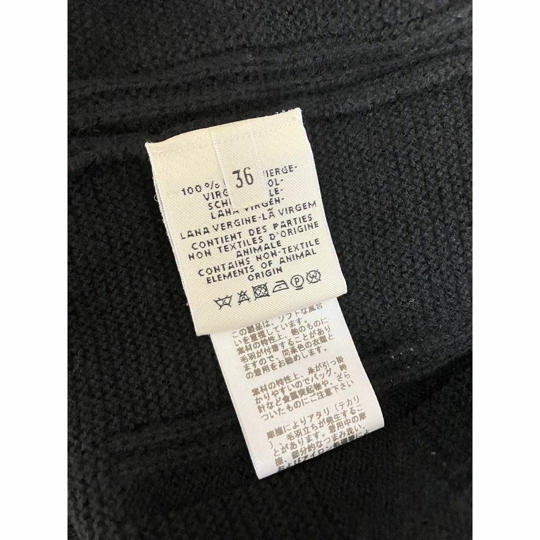 HERMES - 正規品 hermes エルメス カーディガン Hロゴ ブラック HERMES - 正規品 hermes エルメス カーディガン Hロゴ ブラック