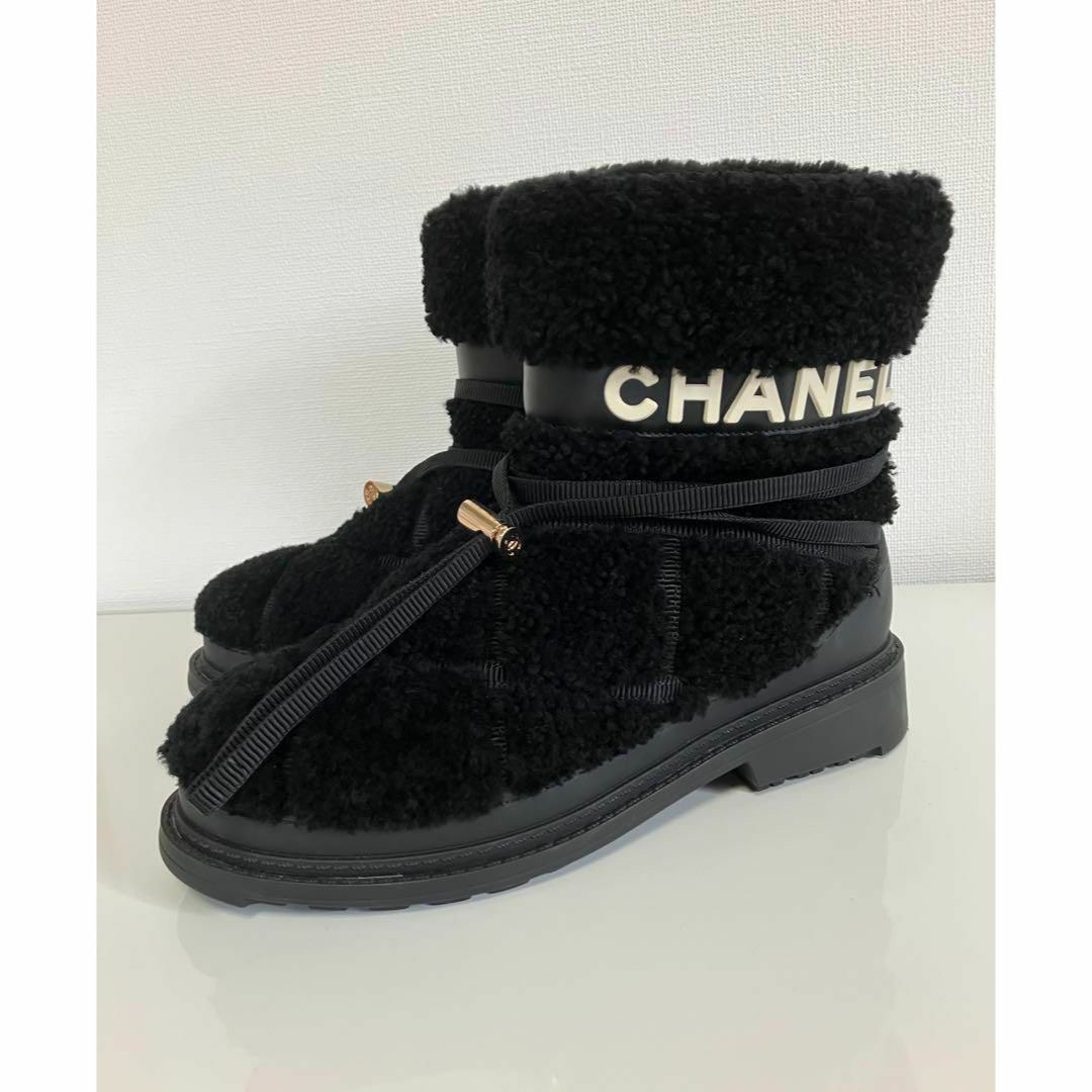 美品 希少 CHANEL シャネル ムートン ブーツ 36 ココマーク ロゴ 美品 希少 CHANEL シャネル ムートン ブーツ 36 ココマーク ロゴ