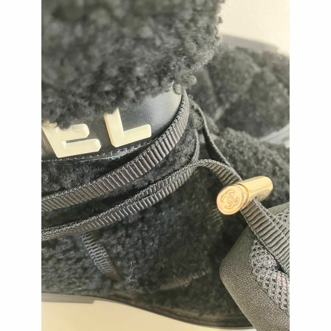 美品 希少 CHANEL シャネル ムートン ブーツ 36 ココマーク ロゴ 美品 希少 CHANEL シャネル ムートン ブーツ 36 ココマーク ロゴ