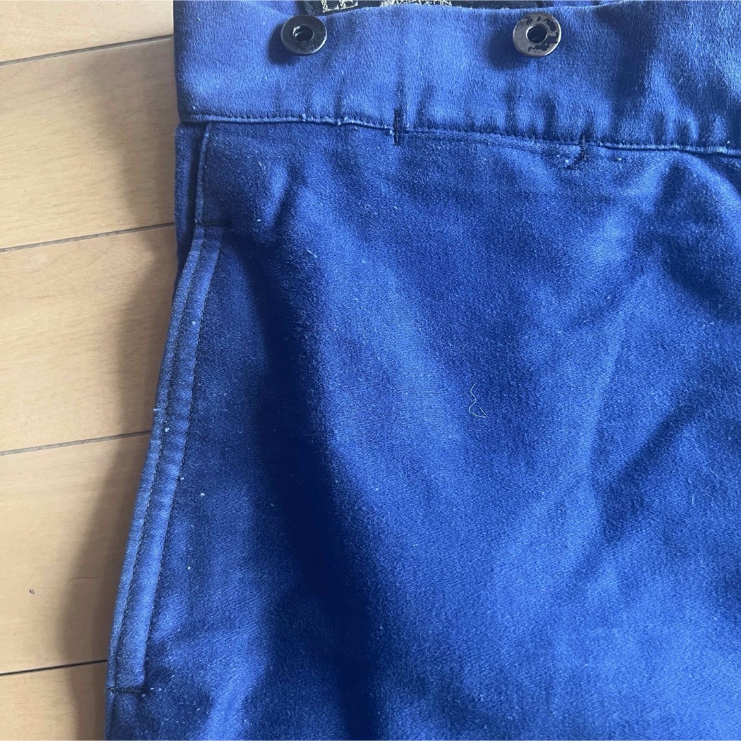 ル モンサン ミッシェル ブルーモールスキン パンツ 30 40年代 ル モンサン ミッシェル ブルーモールスキン パンツ 30 40年代
