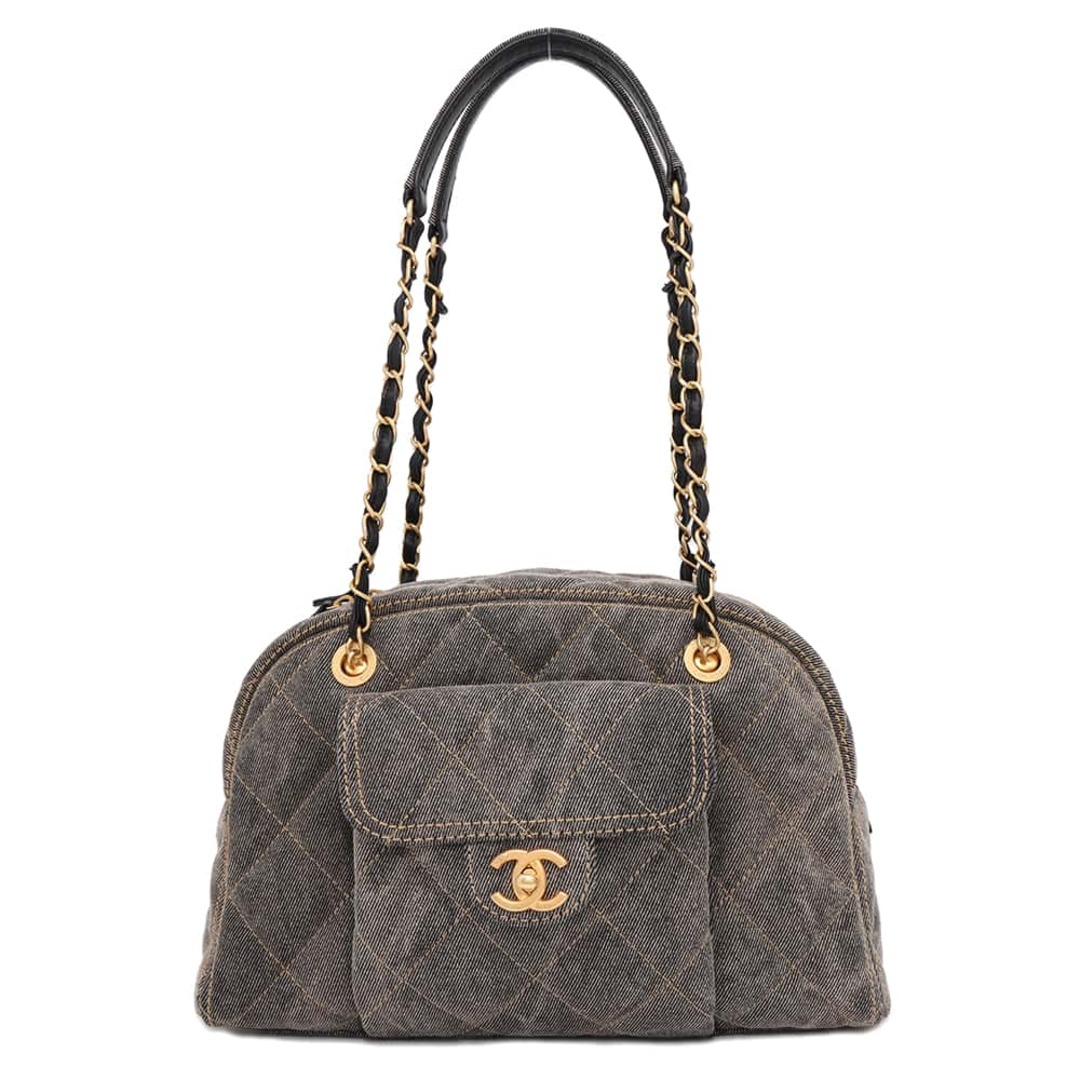 CHANEL - シャネル ショルダーバッグ ボーリングバッグ ココマーク デニム AS4905 CHANEL バッグ