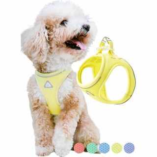 JC HOUSE ハーネス 小型犬 猫 超軽量 犬服 通気性 抜けない 胴輪(犬)