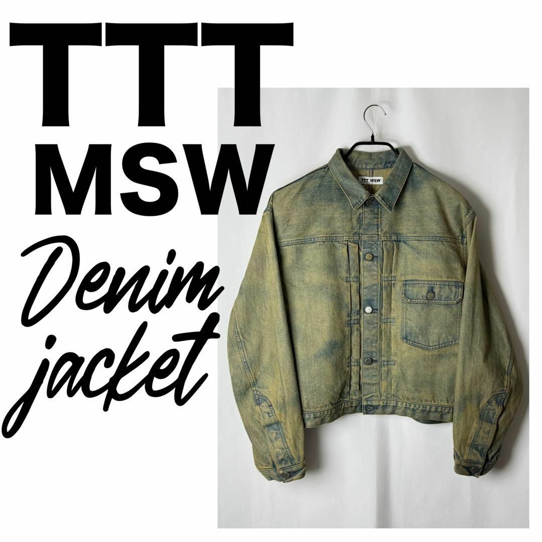 TTT_MSW - 【定価10万】TTTMSW Denim Jacket サンドストーム TTT_MSW - 【定価10万】TTTMSW Denim Jacket サンドストーム