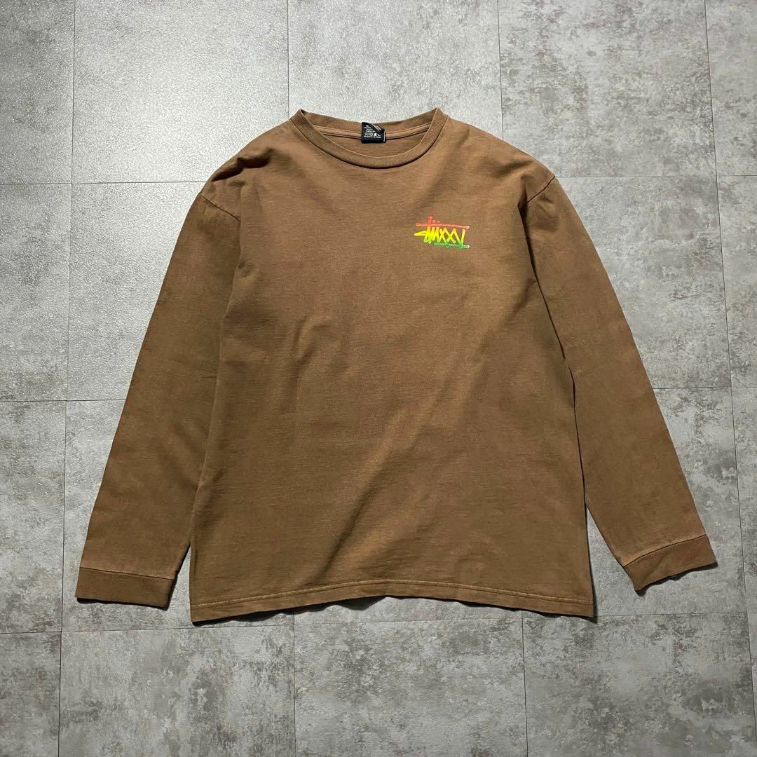 00´s stussy ショーンフォト ラスタカラー バックプリント ロンT 00´s stussy ショーンフォト ラスタカラー バックプリント ロンT