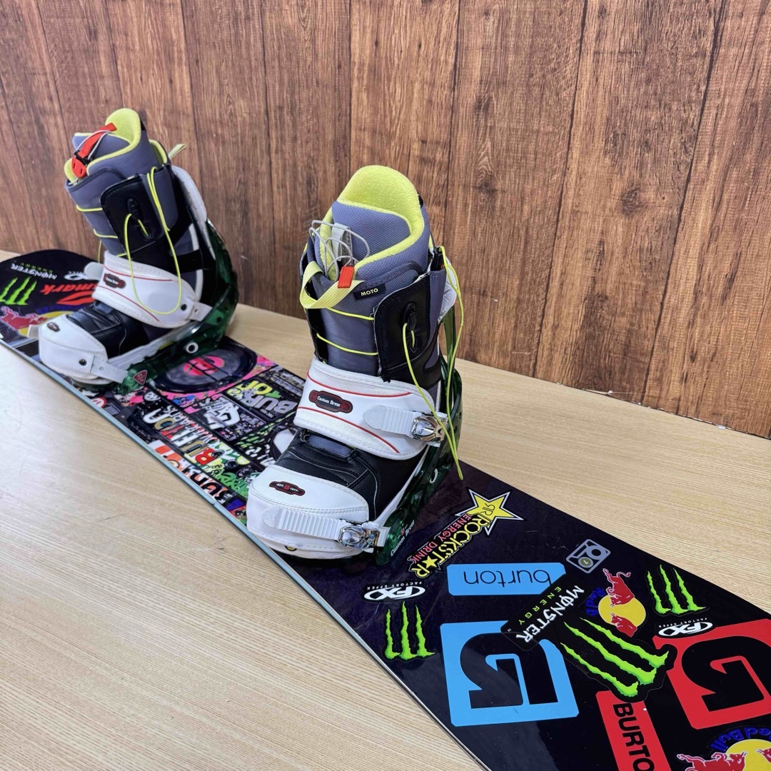 BURTON スノーボード SEVEN 縁遠い 3点セット BURTON スノーボード SEVEN 縁遠い 3点セット