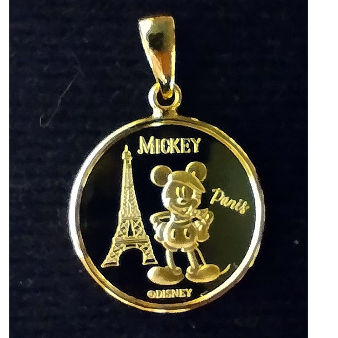 Disney - 純金☆限定 ミッキー ミニー Paris メダル ペンダント Disney - 純金☆限定 ミッキー ミニー Paris メダル ペンダント