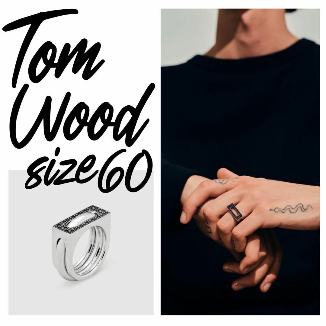 定価8.5万】TOMWOOD cageリング ブラックスピネル シルバー 60 定価8.5万】TOMWOOD cageリング ブラックスピネル シルバー 60