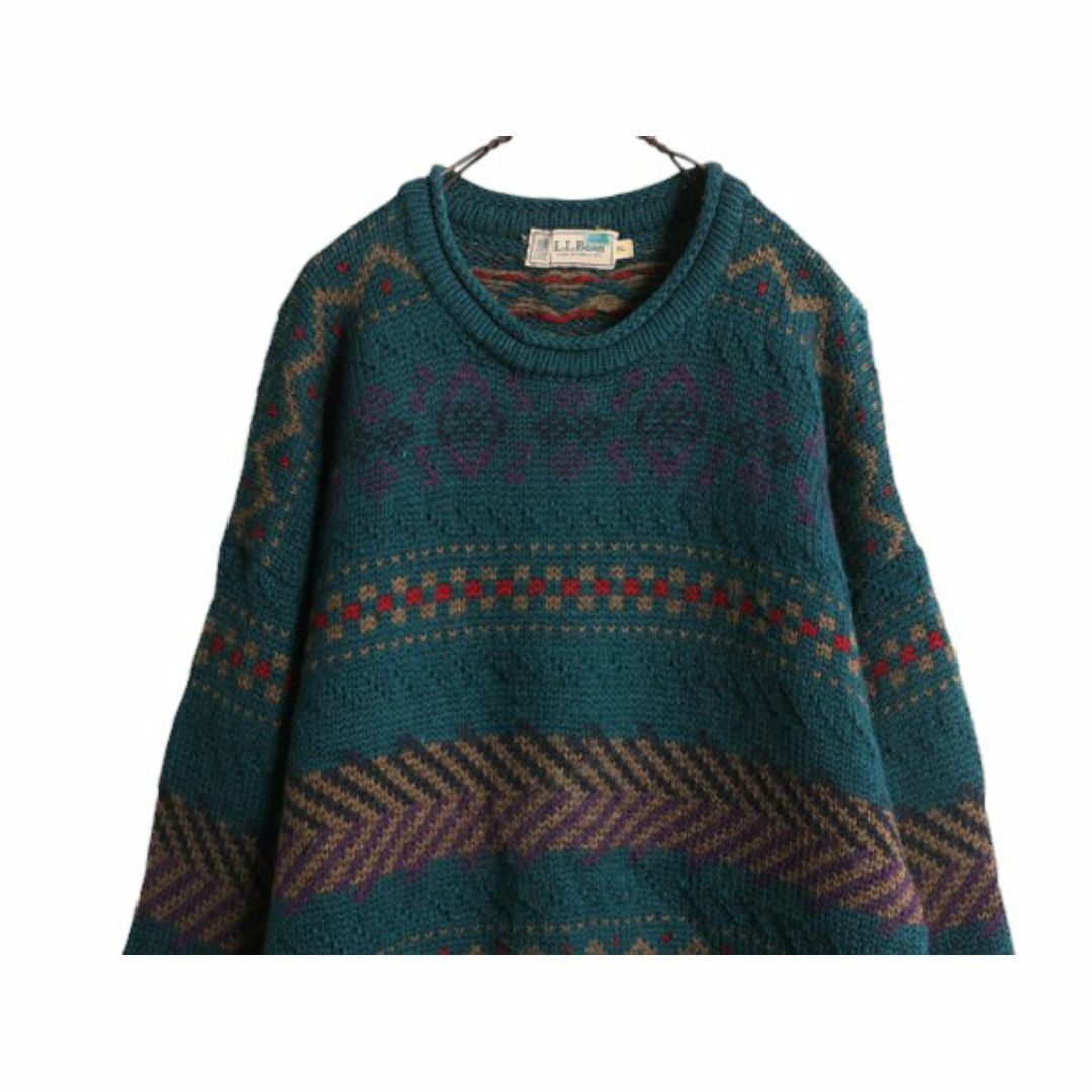 80s エルエルビーン ロールネック ウール ニット セーター XL 80s エルエルビーン ロールネック ウール ニット セーター XL