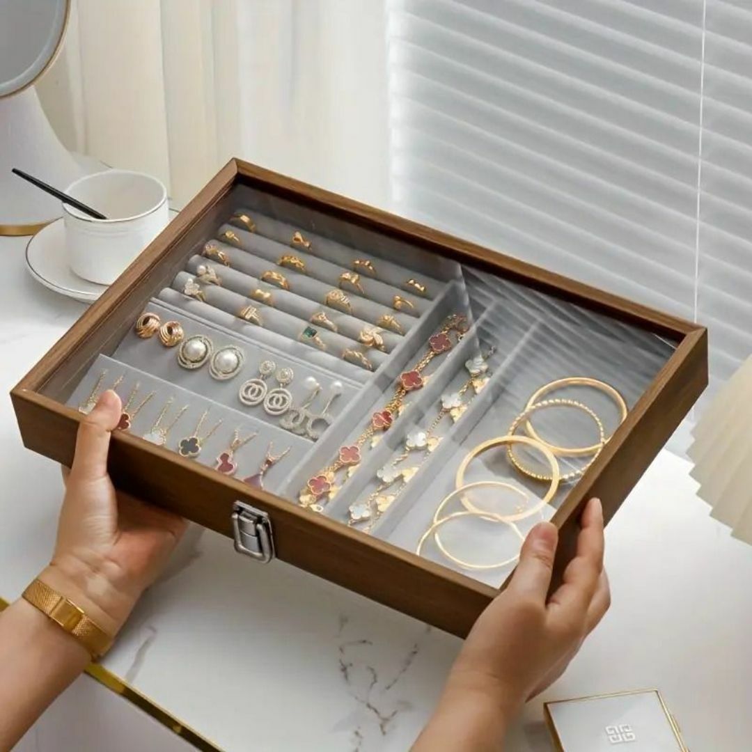ガラス 蓋付き ジュエリーボックス アクセサリーボックス ガラス 蓋付き ジュエリーボックス アクセサリーボックス