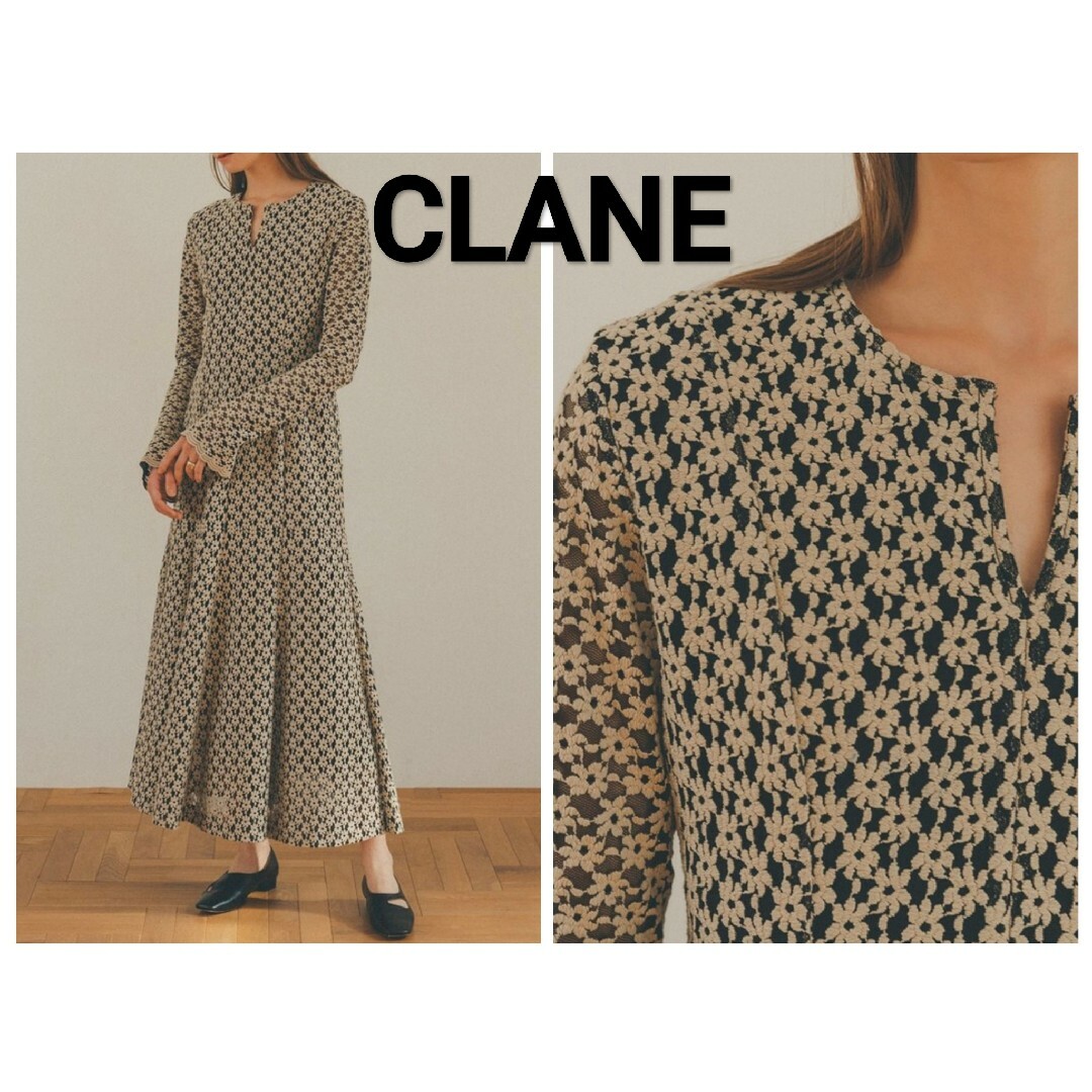 CLANE クラネ 3D flower lace one piece ワンピース CLANE クラネ 3D flower lace one piece ワンピース
