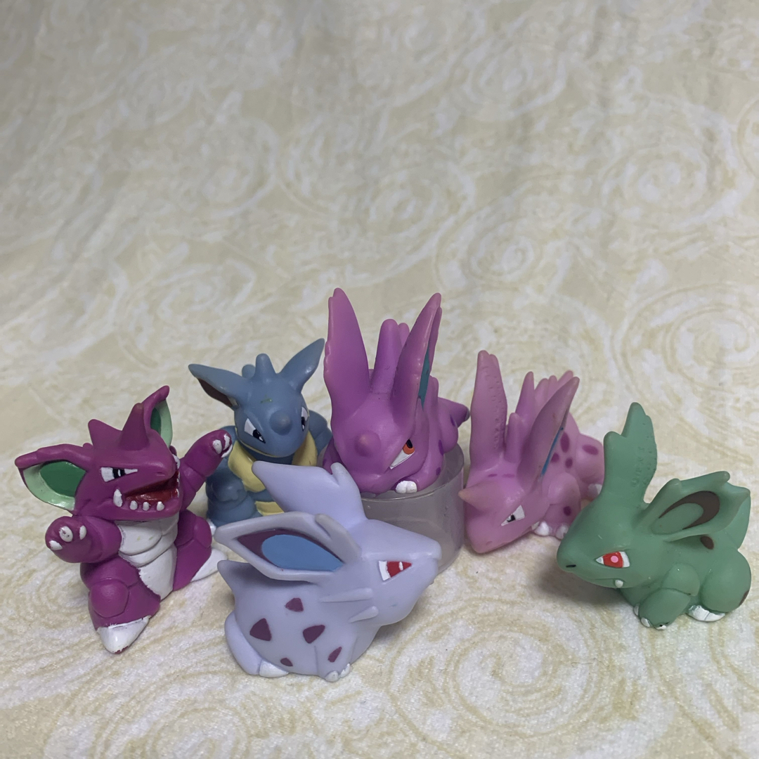 ポケモン キッズ 指人形 ニドキング ニドリーノ ニドラン ニドクイン エンタメ/ホビーのおもちゃ/ぬいぐるみ(キャラクターグッズ)の商品写真