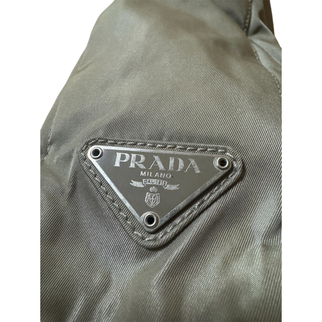 PRADA - 美品♡PRADA◇ショルダートート バッグ◇カーキグレー PRADA - 美品♡PRADA◇ショルダートート バッグ◇カーキグレー