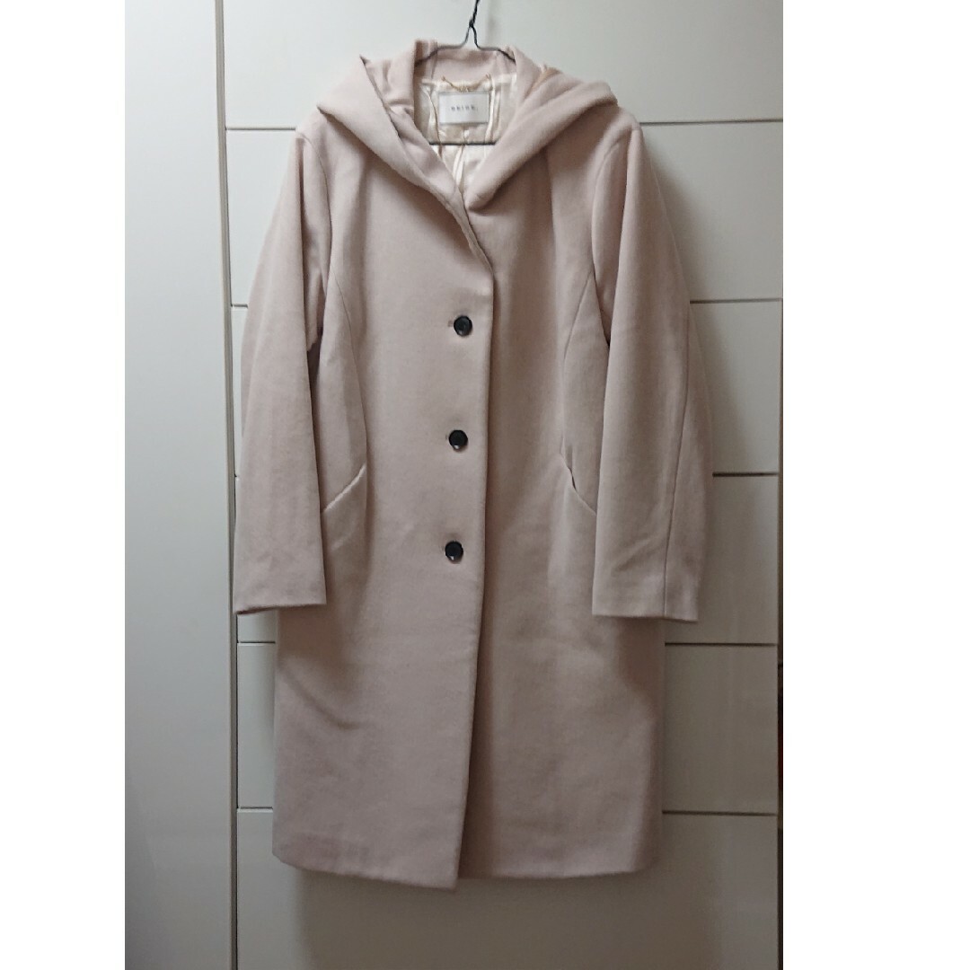 新品 beige ベイジ ピンク フード コート ロングコート 新品 beige ベイジ ピンク フード コート ロングコート