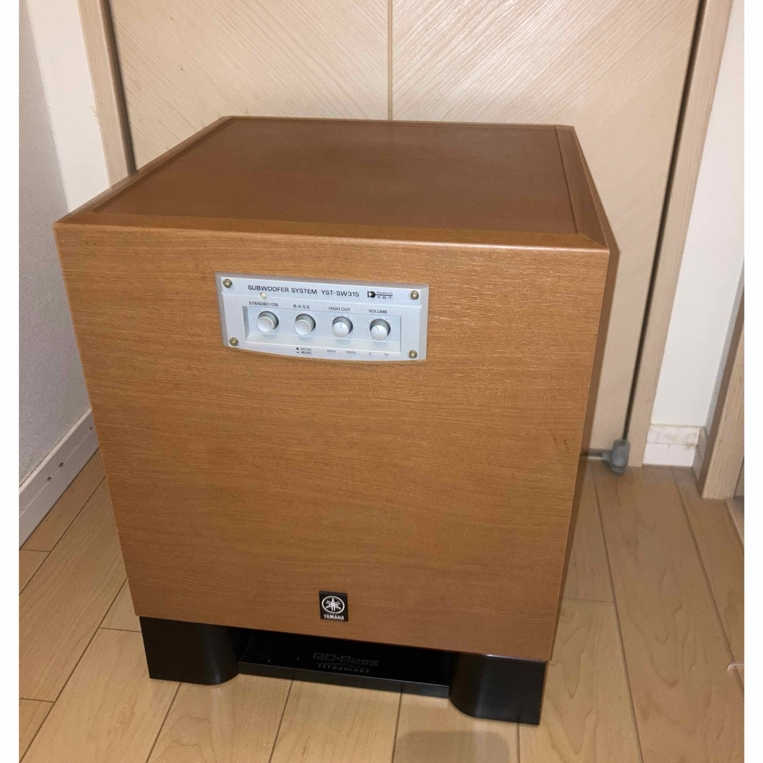 □YAMAHA YST-SW315 サブウーファー 伏せ □YAMAHA YST-SW315 サブウーファー 伏せ