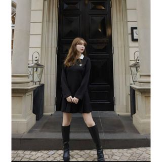 Her lip to - Herlipto Polo Pleated Mini Dress Mサイズの通販 Her lip to - Herlipto Polo Pleated Mini Dress Mサイズの通販