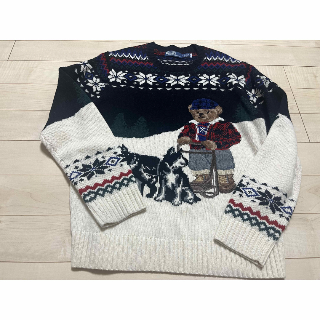 Polo Ralph Lauren クマ刺繍 セーター M Polo Ralph Lauren クマ刺繍 セーター M