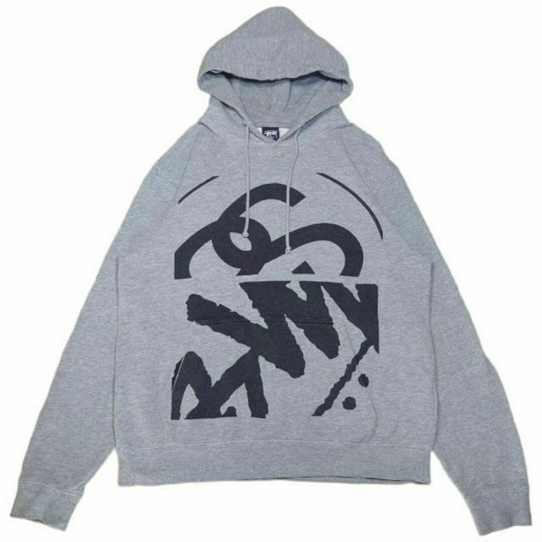 STUSSY - 00s STUSSY　両面ビッグプリント　スウェットパーカー　古着　ステューシー