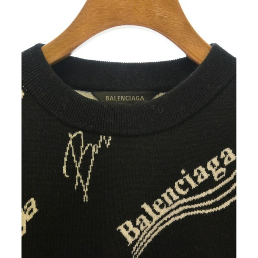 BALENCIAGA - BALENCIAGA バレンシアガ ニット・セーター S 黒x BALENCIAGA - BALENCIAGA バレンシアガ ニット・セーター S 黒x