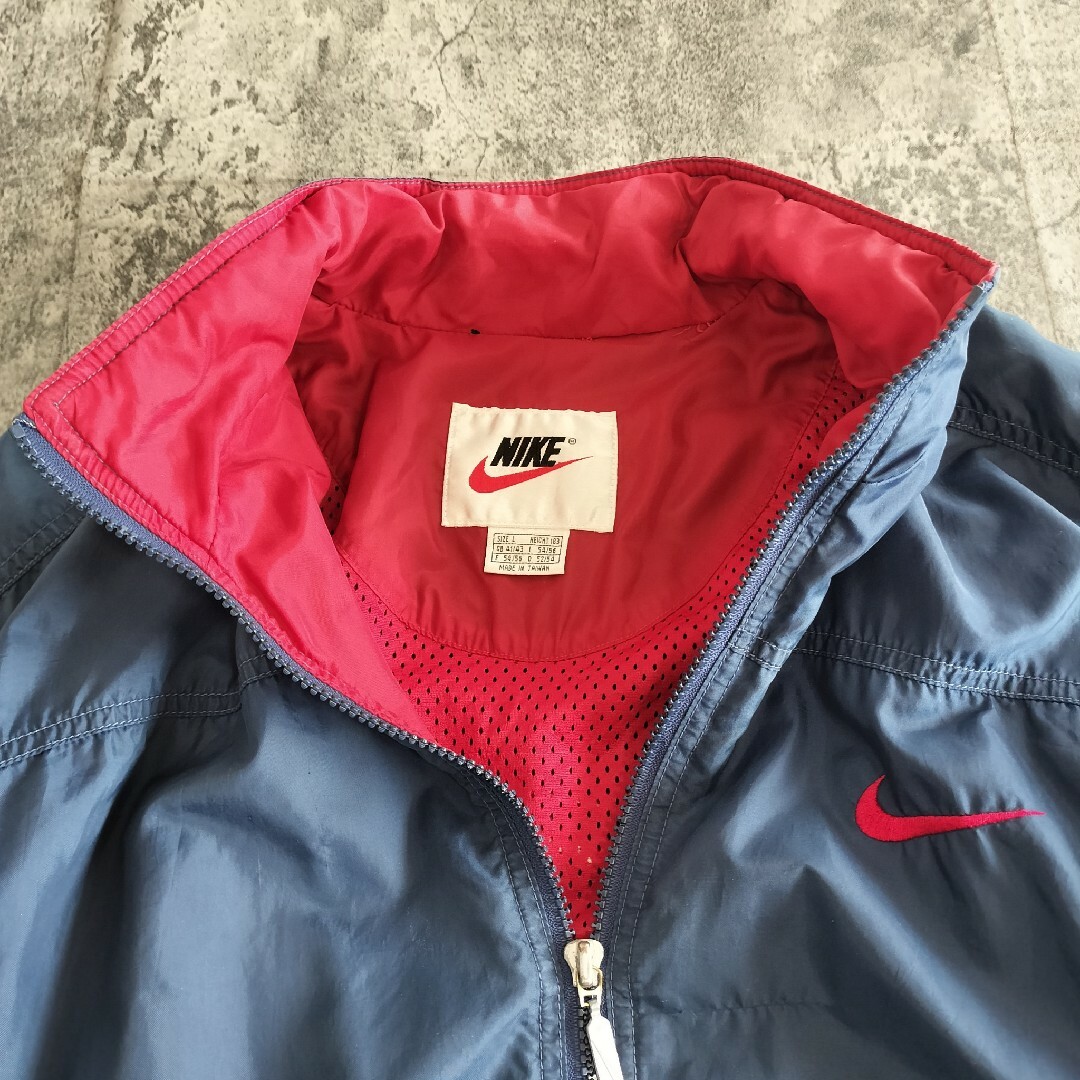 NIKE - 【A80】レア 90s 白タグ NIKE ナイロンジャケット USA NIKE - 【A80】レア 90s 白タグ NIKE ナイロンジャケット USA