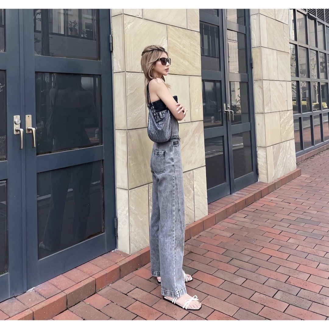 DIANTE Denim bare top all in one 瀬戸南 オールインワン DIANTE Denim bare top all in one 瀬戸南 オールインワン