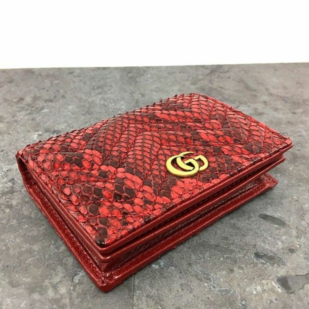 送料込み! 美品 GUCCI コンパクトウォレット 466492 パイソン 送料込み! 美品 GUCCI コンパクトウォレット 466492 パイソン