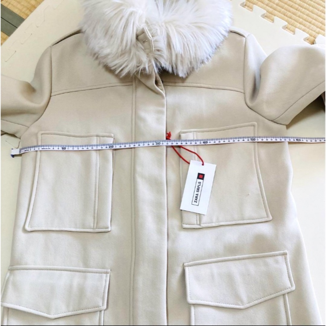 ZARA - 【新品】ZARA(ザラ)、ロングコート、オフホワイト ZARA - 【新品】ZARA(ザラ)、ロングコート、オフホワイト